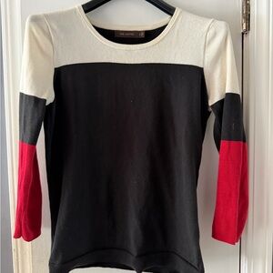 The Limited Black and Cream Sweater